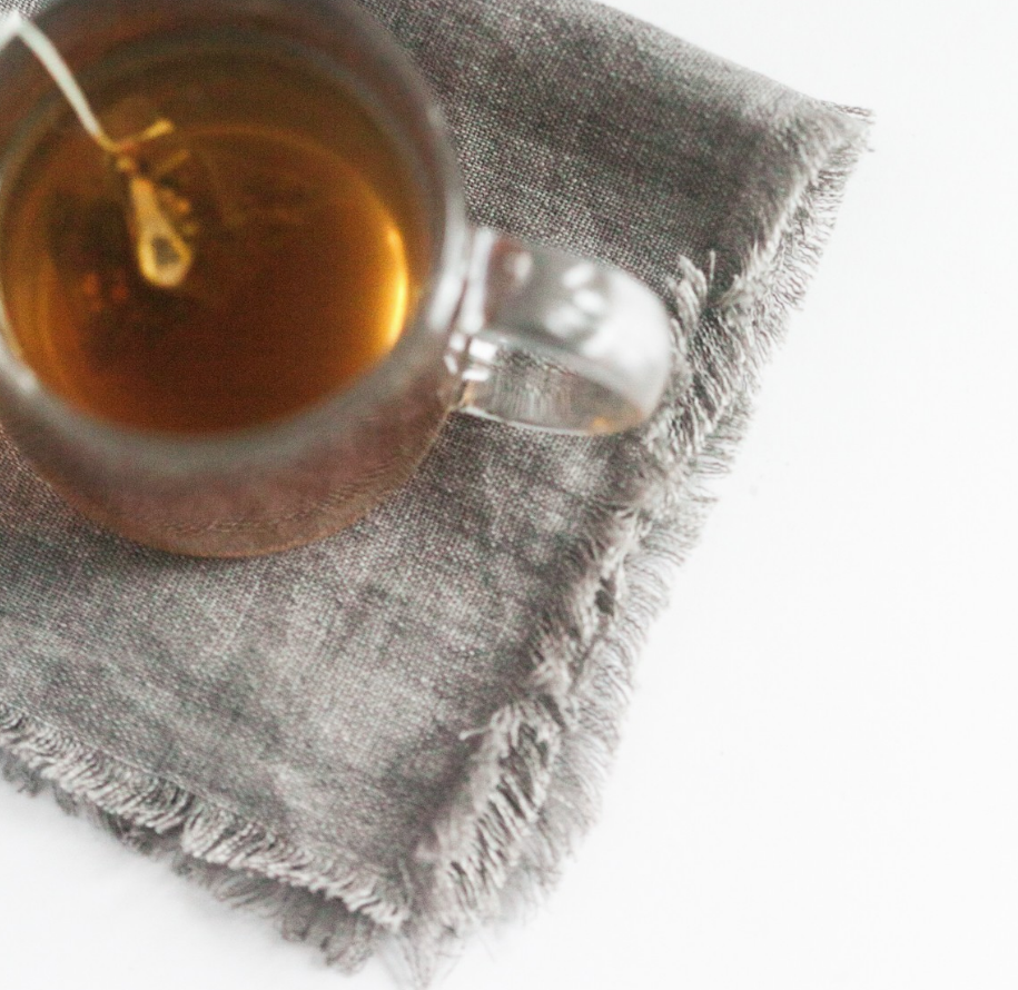 Set of 4 Hand Woven Stone Washed Linen Cloth Cocktail Napkins- Eco-Friendly, Fair Trade