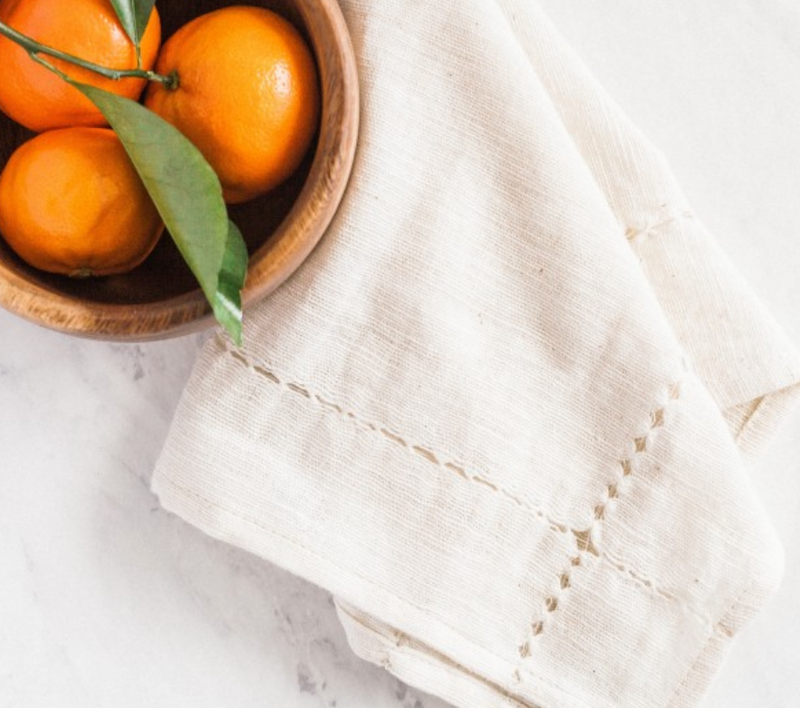 Set of 4 Hand Woven Pulled Dinner Napkins, Eco-Friendly, Fair Trade