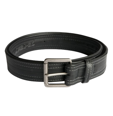 Upcycled Men's Belt - Vegan- Made in the USA from Bike Tubes - Saves Landfill Space!