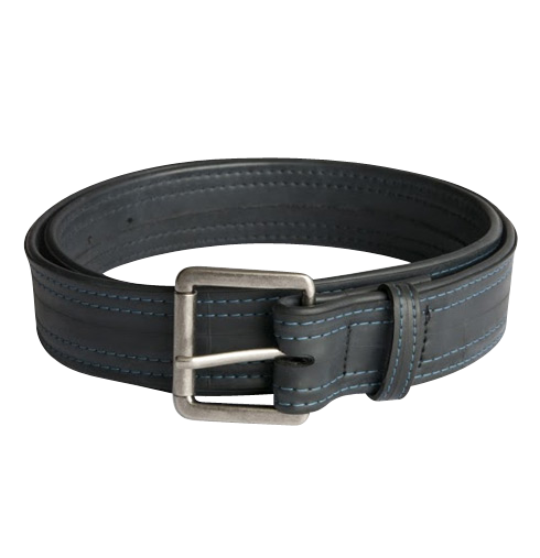 Upcycled Men's Belt - Vegan- Made in the USA from Bike Tubes - Saves Landfill Space!