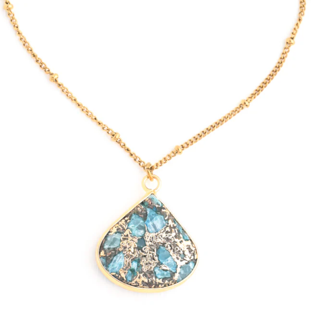 Gold Emperor Stone Necklace - Give Hope and Freedom to Women!
