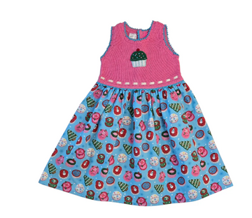 Hand Knit Baby & Toddler Christmas Sweets Holiday Dress, Fair Trade, Armenia