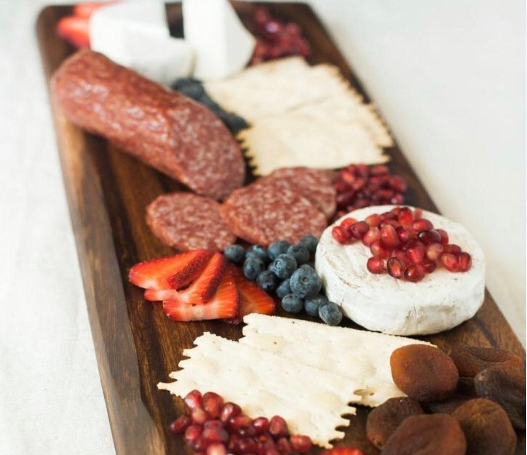 Acacia wood charcuterie board, 24" handmade & fair trade