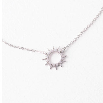 Silver Sun Necklace, Give freedom to girls & women!