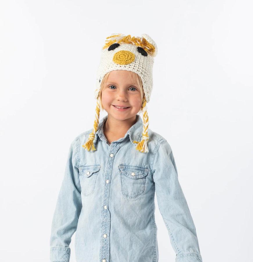 Hand Crocheted Alpaca Kids Beanie- Fair trade