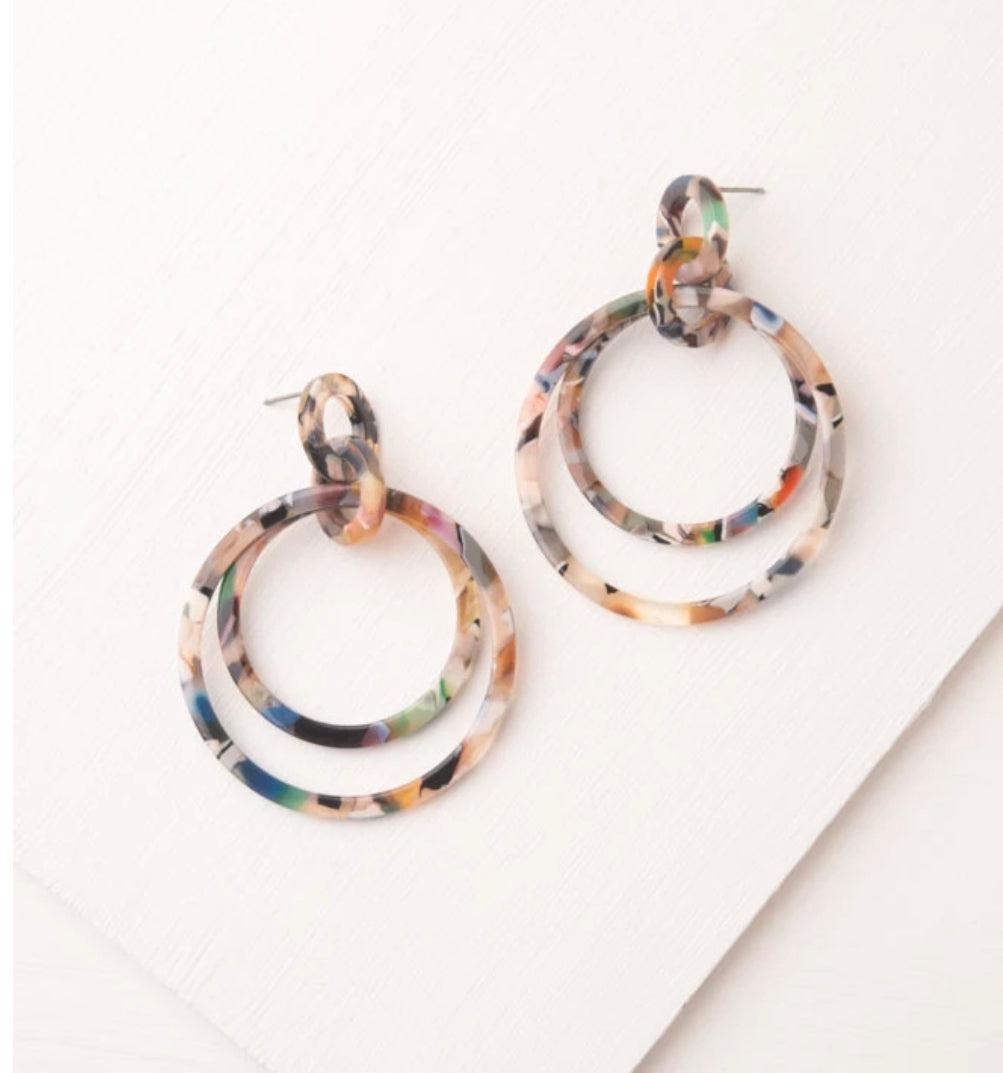 Multi-colored Dangle Earrings, Give freedom to exploited girls & women!
