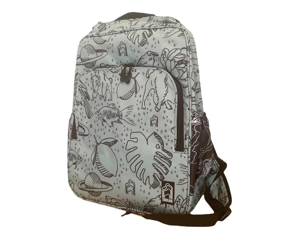 Square Upcycled Backpack, Eco-Friendly, Sustainable