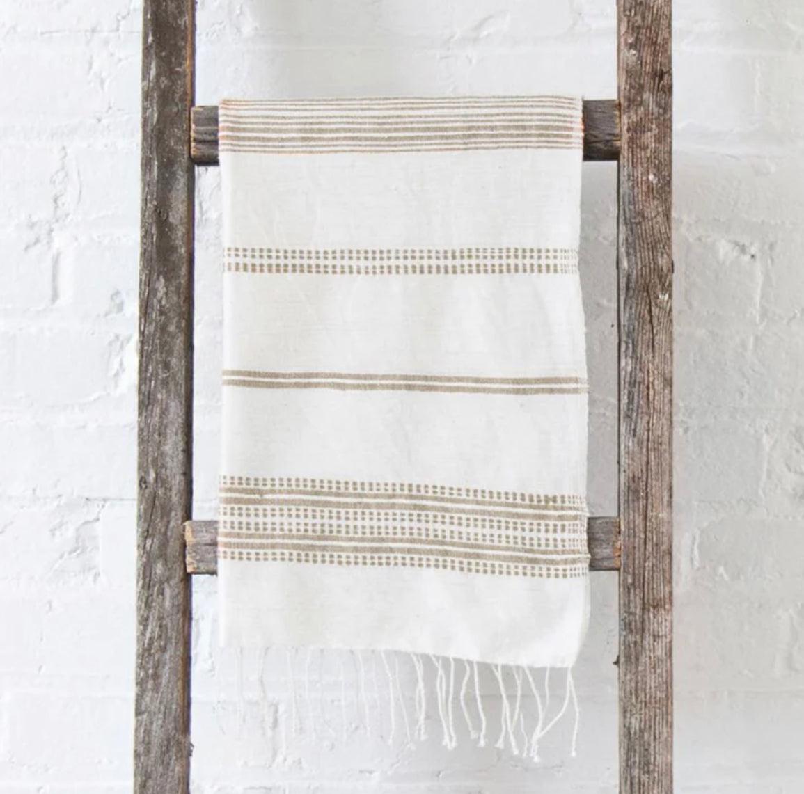 Set of 2 Hand Woven Aden Ethiopian Cotton Hand Towels (many colors)- Eco-Friendly, Fair Trade